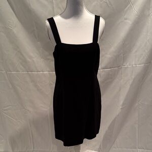 Club Monaco Black Linen Blend Mini Dress
